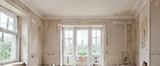 Period room stripped back before plastering